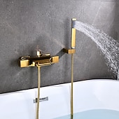 olcso Csaptelepek fürdőkádhoz-kád csaptelep - modern galvanizált falra szerelhető kerámia szelepes kád zuhanycsapok