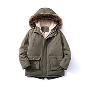 baratos Agasalhos-Para Meninos 3D Jaqueta infantil baiacu Tecido Casaco Manga Longa Outono Inverno Ativo Infantil 3-13 anos Férias Rua Normal