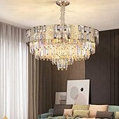 cheap Chandeliers-LED Pendant Light 65 cm Lantern Design Chandelier Metal Electroplated Modern 220-240V