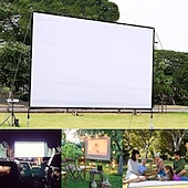 preiswerte Zubehör für Projektoren-Projektionswand 16: 9 HD Faltwand tragbare Heim-Outdoor-Ktv-Büro 3D-Projektionswand für Heimkino (150 &quot;/ 120&quot; / 84 &quot;/ 72&quot; / 60 &quot;)