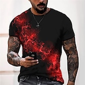 preiswerte Herren-T-Shirts in großen Größen-Herren Übergröße Hemd Groß und hoch Graphic Rundhalsausschnitt Bedruckt Kurzarm Sommer Designer Brautkleider schlicht Groß und hoch Täglich Festtage Oberteile