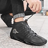 Χαμηλού Κόστους Ανδρικά Sneakers-Ανδρικά Μπότες Ανδρικά παπούτσια casual Μεγάλα Μεγέθη Χειροποίητα Παπούτσια Παπούτσια άνεσης Δουλειά Κλασσικό Καθημερινό ΕΞΩΤΕΡΙΚΟΥ ΧΩΡΟΥ Καθημερινά Δέρμα Χοιρόδερμα