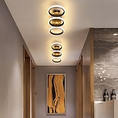 cheap Dimmable Ceiling Lights-LED Ceiling Light 34.5 52.5 cm Cluster Design Square Line Design Flush Mount Lights Aluminum Vintage Style Metal Linear Painted Finishes LED Vintage 220-240V