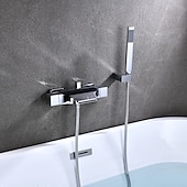 olcso Csaptelepek fürdőkádhoz-kád csaptelep - modern galvanizált falra szerelhető kerámia szelepes kád zuhanycsapok