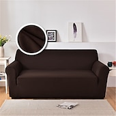 baratos Cobertura de Sofa-Capa de sofá elástica à prova de poeira e todo-poderosa, capa de sofá de tecido supermacio cor de vinho com uma capa de reforço grátis (cadeira/sofá de dois lugares/3 lugares/4 lugares)