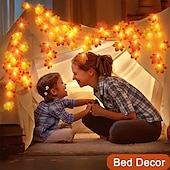 رخيصةأون يعمل عن طريق USB-led سلسلة ضوء ورقة القيقب led سلسلة أضواء 3m-20leds 1.5m-10leds بطارية أو USB عملية جارلاند ضوء عيد الميلاد حديقة المنزل عطلة الفناء الديكور