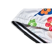 abordables Maillots pour hommes-Homme Maillot Velo Cyclisme Manche Courte Cyclisme Maillot Top avec 3 poches arrière VTT Vélo tout terrain Vélo Route Respirable Séchage rapide Résistant aux ultraviolets Zip frontal Blanche Jaune
