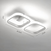ieftine Lumini Reglabile-Plafoniera cu 2 lumini cu 3 lumini reglabile cu led forme geometrice lumini pentru montare aluminiu silicagel stil modern finisaje vopsite metalice led 110-120v 220-240v / certificat ce
