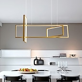 abordables Lámparas de araña-luz colgante led 80 cm formas geométricas candelabro de un solo diseño aluminio estilo formal estilo moderno elegantes acabados pintados led moderno 220-240v