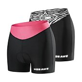 cheap Women&#039;s Underwear &amp; Base Layer-Women&#039;s Cycling Underwear Cycling Padded Shorts  Summer Polyester Bike Underwear Shorts Padded Shorts / Chamois 3D Pad Quick Dry Moisture Wicking Sports Patchwork Black / Pink / Black+White Mountain