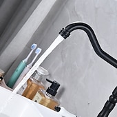preiswerte Küchenarmaturen-Kitchen Faucet,Two Handles One Hole Antique Brass / Electroplated / Painted Finishes Standard Spout Centerset Antique Kitchen Taps