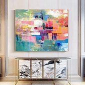 baratos Pinturas Abstratas-pintura a óleo pintada à mão arte da parede moderna bela imagem abstrata decoração da casa decoração tela enrolada sem moldura não esticada