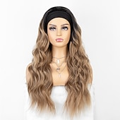economico Parrucche trendy sintetiche-parrucche per capelli ricci con cuticola completa parrucche per capelli con fascia elastica indossabile per capelli umani