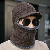 olcso Kalapok-Férfi Balaclava Sapka Melegen tartani Szélbiztos Légáteresztő Báránybunda Sapka Tél Hódeszka mert Síelés Snowbordozás Téli sportok