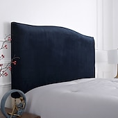 abordables Accessoires de literie-Housse de tête de lit en velours pour décoration de chambre, housse de tête de lit extensible, housse de protection anti-poussière pour tête de lit rembourrée