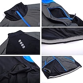 cheap Men&#039;s Jackets &amp; Gilets-Nuckily Men&#039;s Cycling Jacket with Pants Fleece Jacket Winter Thermal Warm Windproof 3D Pad Breathable Bike Windbreaker Clothing Suit Mountain Bike MTB Road Bike Cycling Green Red Blue Bike Wear