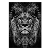 זול Animal Prints-הדפסי בד אמנות קיר בעלי חיים קישוט בית עיצוב בד מגולגל ללא מסגרת לא ממוסגרת לא מתוחה