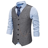 cheap Men's 1920s Costumes-Vintage 1920s Outfits Party Costume The Great Gatsby Fancy Dress Men's Party Formal Evening Party &amp; Evening Adults' Cravat Vest Hat