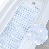 economico Tappetino antiscivolo per vasca-tappetino da bagno antiscivolo tappetino da bagno extra lungo antiscivolo bagno doccia antibatterico vasca da bagno nuovo il bagno vasca da bagno antiscivolo bagno impermeabile massaggio poggiapiedi