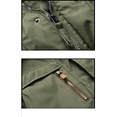 preiswerte Daunenjacken &amp; Parkas für Herren-Herren Wintermantel puffer jacket Winterjacke Tasche Full Zip Outdoor Täglich Lang Sport Brautkleider schlicht warm Atmungsaktiv Herbst Winter Feste Farbe Schwarz Armeegrün Königliches Blau Khaki