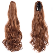 economico Code-Gancio Code Classico / sintetico / Facile da indossare Capelli sintetici Pezzo di capelli Estensione capelli Ondulato / Onda naturale 22 pollici Festa / Serata / Da tutti i giorni / Da mare