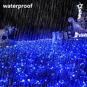economico Plug in elettrico-luci nette natalizie collegabili 6m * 4m 720 led 8 modalità rete a bassa tensione luci stringa fata stringa netta luci natalizie per cespugli da giardino decorazioni per alberi di natale di nozze