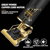 cheap Shaving &amp; Hair Removal-Electric Hair Trimmer Cordless Shaver Beard Trimmer Electric Shaver for Men 0mm Men Barber Hair Cutting Machine For Men