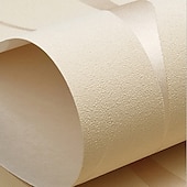 abordables Papiers peints-Papiers peints cool papier peint couleur unie blanc gris or papier peint fond amovible non tissé pour la décoration de la maison matériau imperméable décoration de la maison 53*950 cm