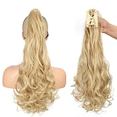 economico Code-Gancio Code Classico / sintetico / Facile da indossare Capelli sintetici Pezzo di capelli Estensione capelli Ondulato / Onda naturale 22 pollici Festa / Serata / Da tutti i giorni / Da mare