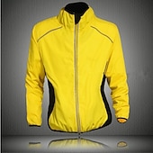 cheap Men&#039;s Jackets &amp; Gilets-WEST BIKING® Men&#039;s Cycling Jacket Bike Jacket Windbreaker Ultraviolet Resistant Jacket Windproof Breathable Reflective Strips Sports Elastane Orange / Yellow / Green Mountain Bike MTB Road Bike