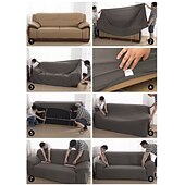 cheap Recliner Chair Cover-Stretch Reclining Couch Covers 2 Seater Loveseat Reclining Sofa Cover Couch Slipcover with Elastic Loop, Anti-cat Scratch Furniture Protector for Kids, Pets, Dogs, Cats
