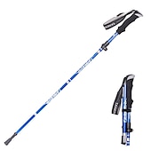 ieftine Εργαλεία Χειρός-reglați stâlp de trekking în 5 secțiuni aliaj de aluminiu pliabil ultra-ușor telescopic în aer liber bastoane de drumeție pliabile bastoane de trekking camping portabil baston de drumeție baston de