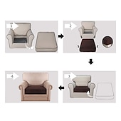 economico Rivestimento seduta e braccioli divano-1 pezzo di fodera per cuscino per divano in velluto elasticizzato, fodera per cuscino in peluche bordeaux per cuscino per sedia, protezione per mobili, cuscino per sedile, fodera per divano con fondo