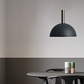 billige Pendellys-ledet pendellampe 35 cm enkelt design pendellampe metallmalte utførelser led nordic style 110-240 v