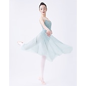 abordables Ropa de ballet-Ballet Faldas Tul Mujer Rendimiento Entrenamiento Sin Mangas Cintura Alta Chinlon