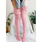 economico Calze per abiti e pantaloni-calze da donna in regalo alla moda comode calze colorate calde casual rosa cipria 1 paio / calzini casual abiti da casa