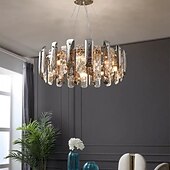 cheap Chandeliers-LED Pendant Lights 60 cm Pendant Lantern Design Chandelier Stainless Steel Electroplated Modern 110-240V