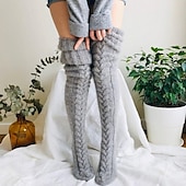 economico Calze per abiti e pantaloni-calze da donna in regalo alla moda comode calze colorate calde casual rosa cipria 1 paio / calzini casual abiti da casa