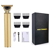 preiswerte Rasierer &amp; Epilierer-Professionelle Haarschneidemaschinen Herren-Haarschneidemaschinen Elektrischer Herren-Haarschneider Herren-Haarschneider mit 4 Distanzkämmen Begrenzte Distanz USB wiederaufladbar