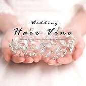economico Accessori per acconciature-sposa strass capelli vite nuziale argento capelli pezzo fascia di cristallo accessori per capelli per donne e ragazze