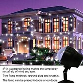 cheap Christmas Gift Lights-Christmas Snowflake Projection Lamp Ground Plug-in Vertical Dual-purpose Snowflake Projector Lamp Christmas Decoration Lamp Can Be Plugged In
