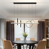economico Modello a cerchio-1 luce 108 cm lampada a sospensione a led design circolare design singolo metallo stile moderno eleganti finiture verniciate ufficio sala da pranzo soggiorno luci 110-240v