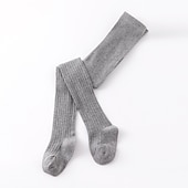 abordables Calcetines para niños-Niños Chica Mallas Polvo para la piel Azul Piscina Blanco Color sólido Cintura elástica Primavera &amp; Otoño Estilo preppy 2-8 años / Algodón