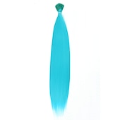 abordables Crocheter les cheveux-Kit d&#039;extensions de cheveux synthétiques i tip fusion de kératine diverses couleurs Kit de cheveux de bâton de pointe de kératine de 16 pouces pour les femmes 30 brins/paquet