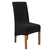 baratos Capa para Cadeira de Jantar-Capas para cadeiras de jantar, capas para cadeiras elásticas, capas protetoras para cadeiras com encosto alto em spandex capas de assento com elástico para sala de jantar, casamento