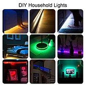 זול אורות רצועת USB-אורות usb led פס אורות rgb צבע בר אור 14-95 אינץ&#039; תאורת טלויזיה אחורית tit כולל 24 מפתחות ir 17 מפתח rf בקר מחשב תצוגת מחשב חדר שינה משחק חדר שינה אווירה אור dc5v