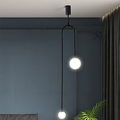 رخيصةأون أضواء قلادة-مصباح معلق LED 2-Light 120 سم قابل للتعتيم على شكل دائرة كروية بتصميم دائري مصباح أكريليك فني رسمي حديث على الطراز الاسكندنافي المتاجر / المقاهي وغرفة الطعام وغرفة النوم وأضواء غرفة الأطفال 110-240 فولت