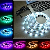 זול אורות רצועת USB-אורות usb led פס אורות rgb צבע בר אור 14-95 אינץ&#039; תאורת טלויזיה אחורית tit כולל 24 מפתחות ir 17 מפתח rf בקר מחשב תצוגת מחשב חדר שינה משחק חדר שינה אווירה אור dc5v