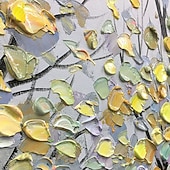 voordelige Schilderijen van landschappen-olieverfschilderij handgemaakte handgeschilderde kunst aan de muur abstract landschap groen trail woondecoratie decor gerold canvas geen frame niet uitgerekt