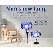 cheap Christmas Gift Lights-Christmas Snowflake Projection Lamp Ground Plug-in Vertical Dual-purpose Snowflake Projector Lamp Christmas Decoration Lamp Can Be Plugged In